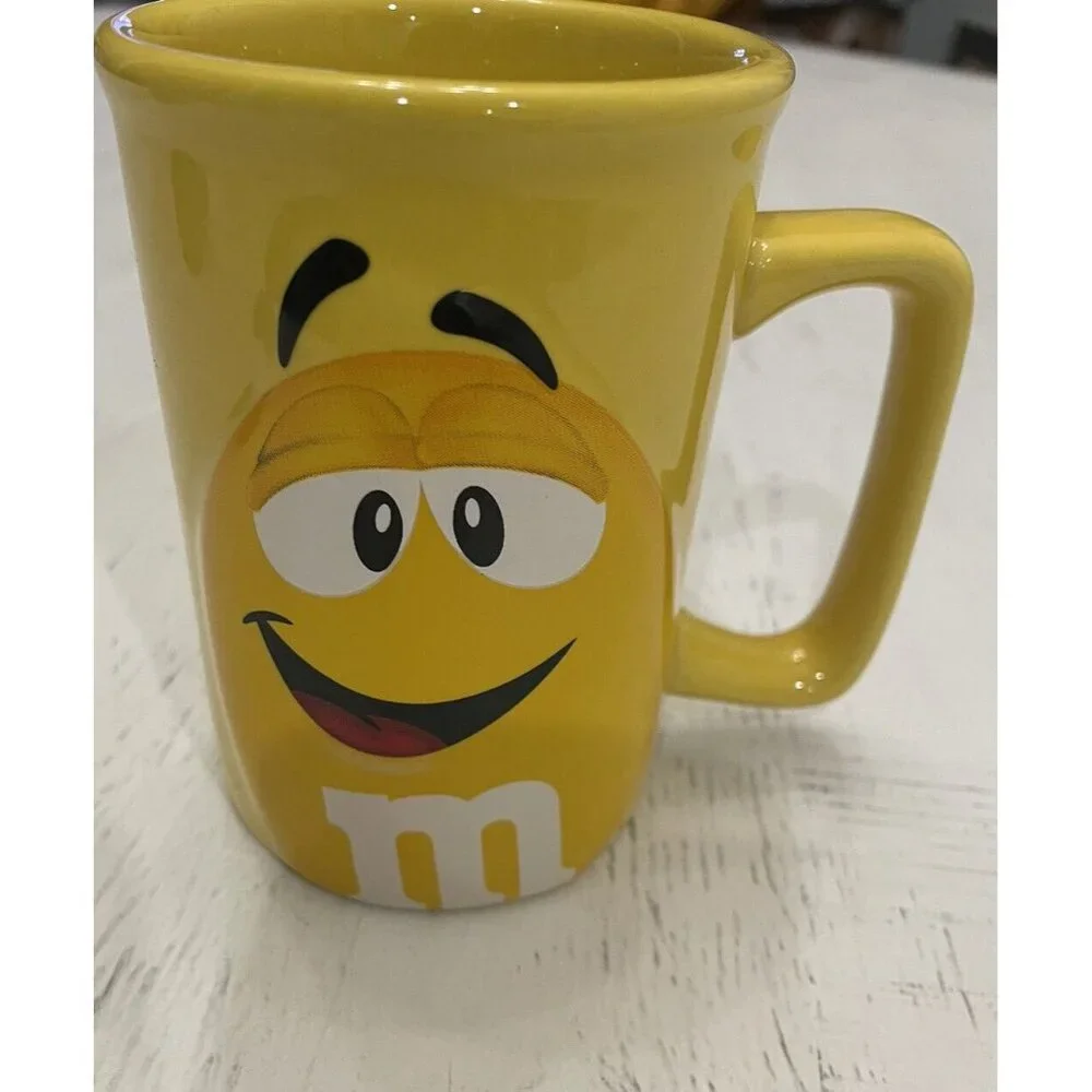 M&M's Yellow Man Mug Mars Licensed MM 3D Coffee Cup Mug Collectible - Picture 1 of 3